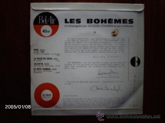Discos de vinilo: les bohemes  -  pepe  + 3 - Foto 2