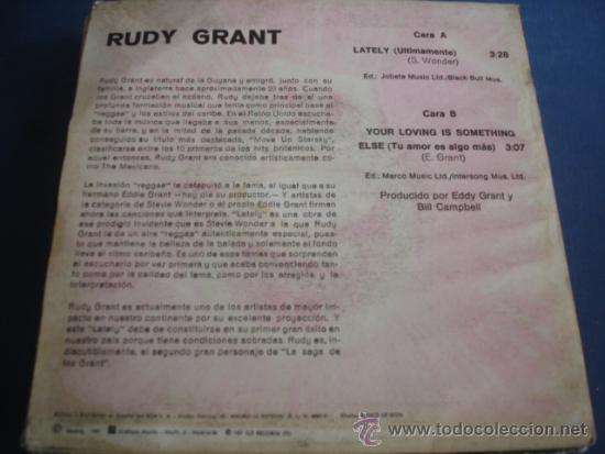 Discos de vinilo: RUDY GRANT   LATELY - Foto 2