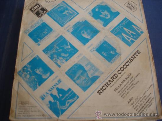 Discos de vinilo: RICHARD COCCIANTE   BELLA SIN ALMA - Foto 2