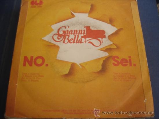 Discos de vinilo: GIANNI BELLA   NO - Foto 2