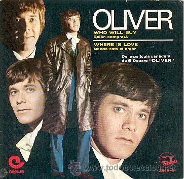 Discos de vinilo: OLIVER - WHO WILL BUY - SINGLE ESPA&Ntilde;OL DE VINILO - Foto 1