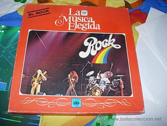 Discos de vinilo: LA MUSICA ELEGIDA - ROCK caja con 4 LPS + libreto - Foto 1