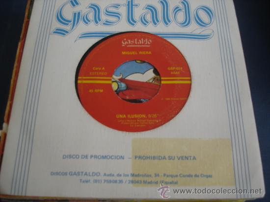 Discos de vinilo: MIGUEL RIERA   UNA ILUSION  PROMO - Foto 2