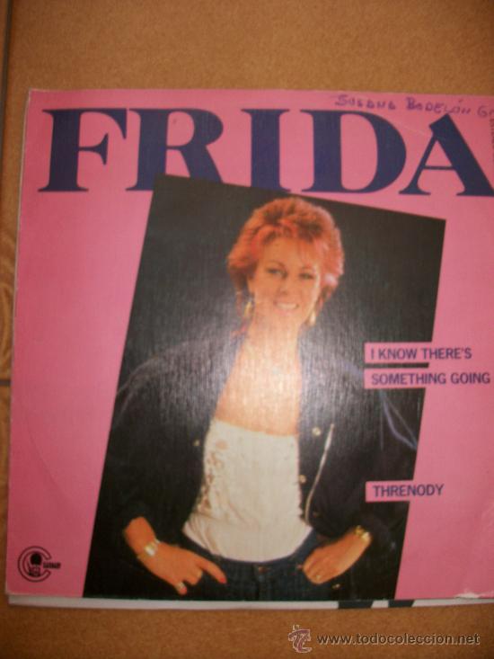 Discos de vinilo: EP FRIDA &ndash; I KNOW THERES SOMTHING GOING ON &ndash; THRENODY - - Foto 1