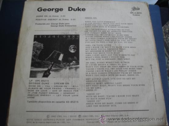 Discos de vinilo: GEORGE DUKE   SHINE ON - Foto 2