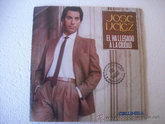 Vinyl-Schallplatten: JOSE VELEZ-EL HA LLEGADO A LA CIUDAD + ES UNA ISLA ROMANTICA S.G. EDITADO POR COLUMBIA EN 1985