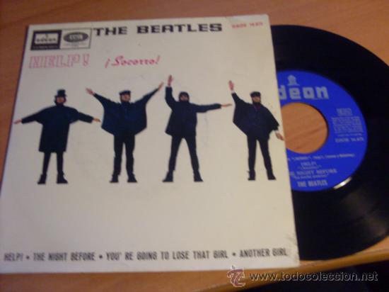 Discos de vinilo: THE BEATLES ( HELP + 3) EP ESPA&Ntilde;A 1969 (EPI18 - Foto 1