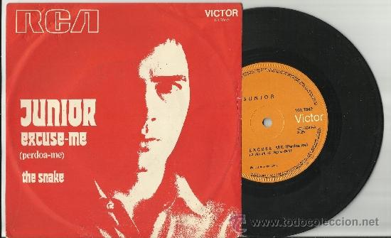 Vinyl-Schallplatten: junior single promocional excuse-me brasil 1973