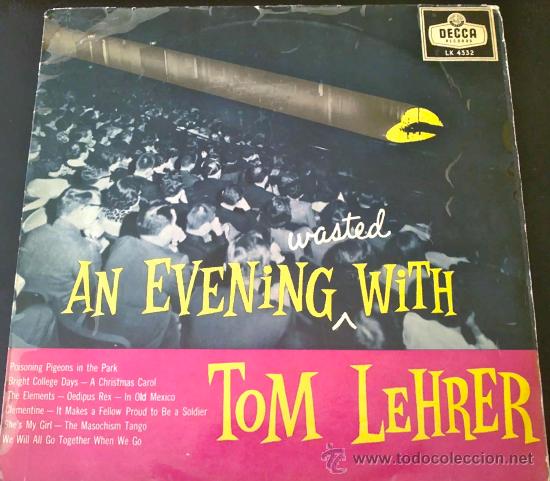 Discos de vinilo: TOM LEHRER, AN EVENING WITH - LP ORIGINAL INGL&Eacute;S, UK - Foto 1