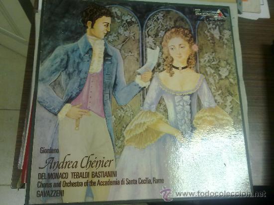 Discos de vinilo: Andrea Chenier con Mario del Monaco 1972 vinilo lp - Foto 1