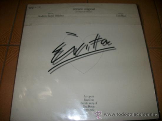 Discos de vinilo: 2 LP - ANDREW LLOYD WEBBER - EVITA - OPERA BASADA EN EVA PERON - Foto 1