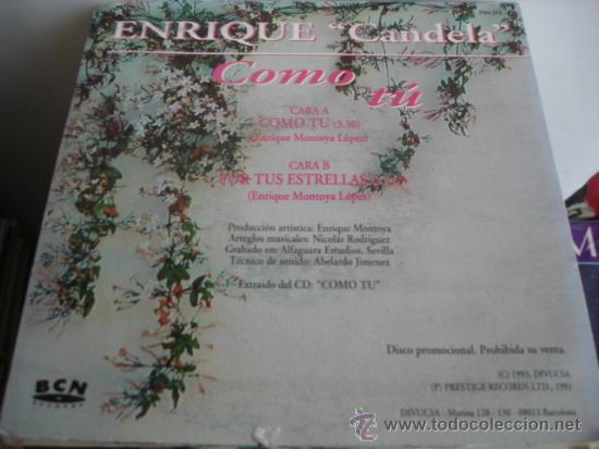 Discos de vinilo: ENRIQUE &rdquo;CANDELA&rdquo;   COMO TU - Foto 2