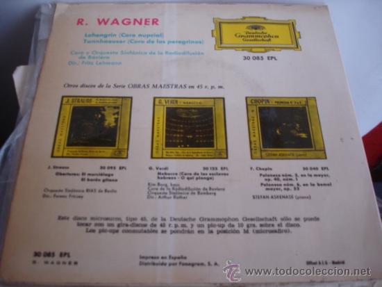 Discos de vinilo: R.WAGNER   LOHENGRIN / TANNHAEUSER - Foto 2