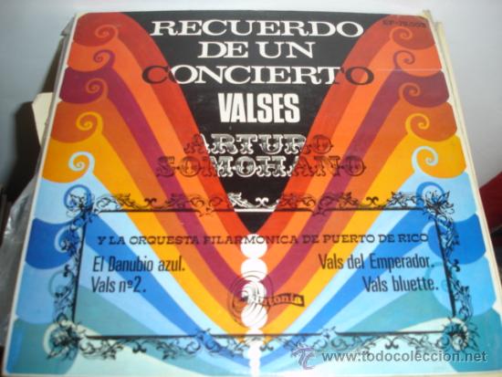 Discos de vinilo: ARTURO SOMOHANO   VALSES - Foto 1