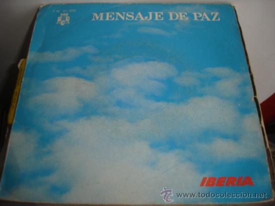 Discos de vinilo: IBERIA   MENSAJE DE PAZ - Foto 1