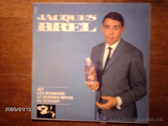 Disques de vinyle: jacques brel  -  jef + 3