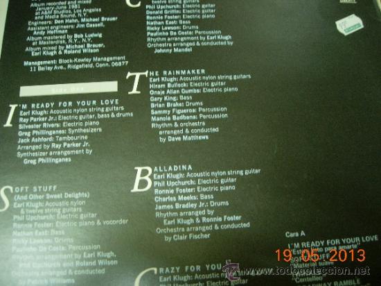 Discos de vinilo: Earl Klugh LP Crazy for you - Foto 2