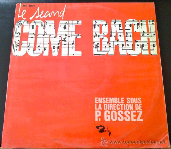 Discos de vinilo: PIERRE GOSSEZ, COME BACH N&ordm; 2 - LP - Foto 1