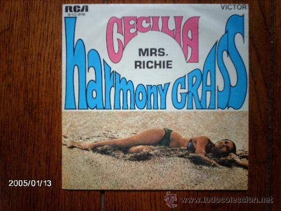 Discos de vinilo: harmony grass   -  cecilia  +  mrs. richie - Foto 1