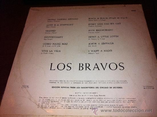 Discos de vinilo: Los Bravos, Circulo de lectores   - Lp 1970 - - Foto 3