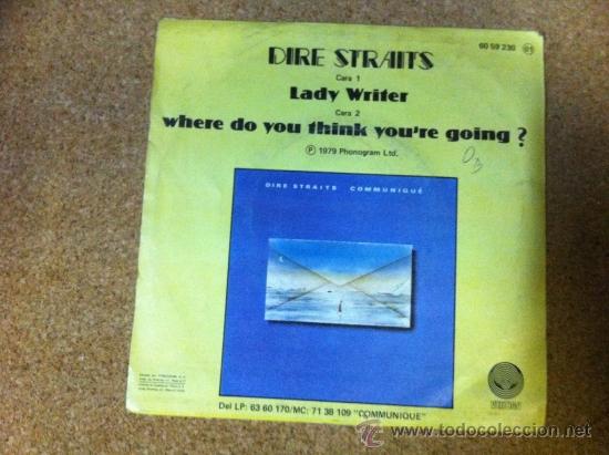 Discos de vinilo: DIRE STRAITS --- LADY WRITER - Foto 2
