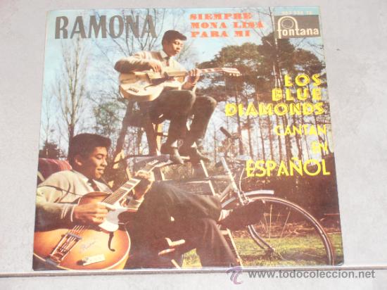 Discos de vinilo: LOS BLUE DIAMONDS - RAMONA - EP - Foto 1