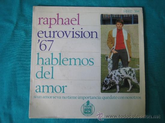 Discos de vinilo: RAPHAEL 1967 EUROVISION - Foto 1