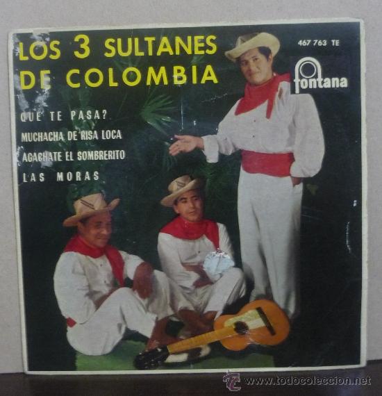 Disques de vinyle: LOS 3 SULTANES DE COLOMBIA - QU&Eacute; TE PASA? + 3 - EP FONTANA 1963 - SI