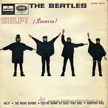 Discos de vinilo: The Beatles (Mistake-Error) 7 EP Help! +3, spanish edit - Foto 1