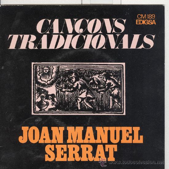 Discos de vinilo: serrat. can&ccedil;ons tradicionals. edigsa 1972. .ep. nou - Foto 1