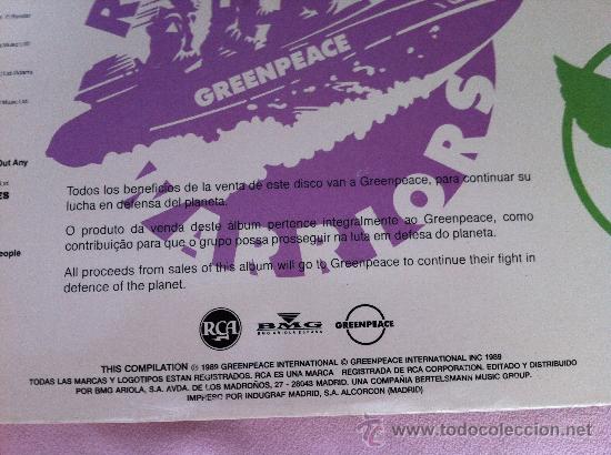 Discos de vinilo: RAINBOW WARRIOR .GREEN PEACE LP DOBLE - Foto 10