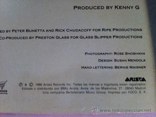 Discos de vinilo: Kenny G. Silhouette - Foto 3