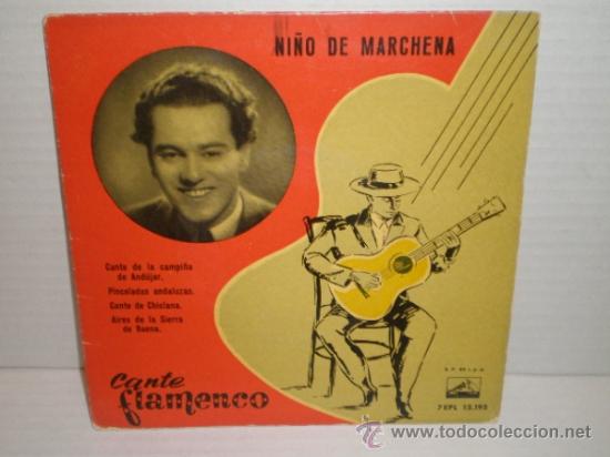 Discos de vinilo: SINGLE NI&Ntilde;O DE MARCHENA 1956 LA VOZ DE SU AMO - Foto 1