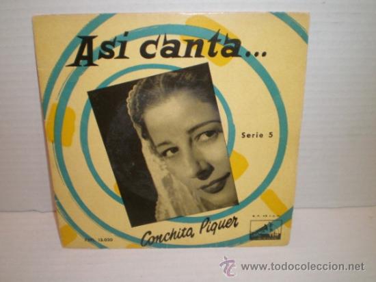 Discos de vinilo: SINGLE CONCHITA PIQUER SERIE 5 - Foto 1