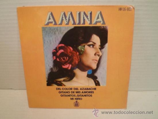 Discos de vinilo: SINGLE DE AMINA - Foto 1