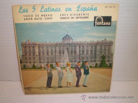 Discos de vinilo: SINGLE DE LOS 5 LATINOS A&Ntilde;OS 60 - Foto 1