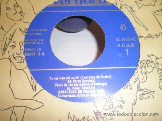 Discos de vinilo: SINGLE DE CANALEJAS DE PUERTO REAL - Foto 3