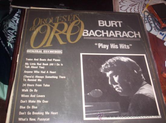 Discos de vinilo: ORQUESTAS DE ORO - BURT BACHARACH - PLAY HIS HITS - Foto 1