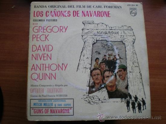 Discos de vinilo: LOS CA&Ntilde;ONES DE NAVARONE - GREGORY PECK - EP 1961 - Foto 1