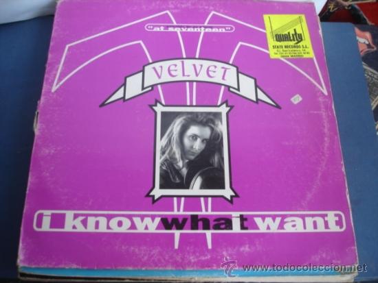 Discos de vinilo: VELVET  I KNOW WHAT I WANT - Foto 1