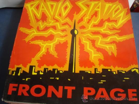 Discos de vinilo: FRONT PAGE   RADIO STATION - Foto 1