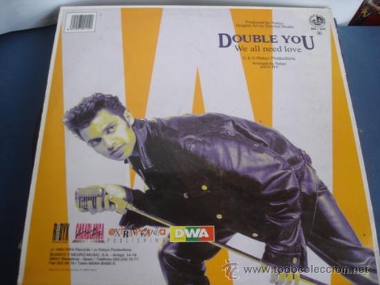 Discos de vinilo: DOUBLE YOU  WE ALL NEED LOVE - Foto 2