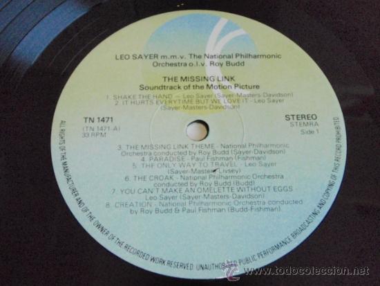 Discos de vinilo: LEO SAYER ( THE MISSING LINK ) 1980 - HOLANDA LP33 - Foto 5