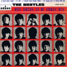 Discos de vinilo: THE BEATLES - A HARD DAY'S NIGHT - IF I FELL - I SHOULD KNOWN BETTER - I'M HAPPY JUST TO DANCE -1964. Lote 37513609