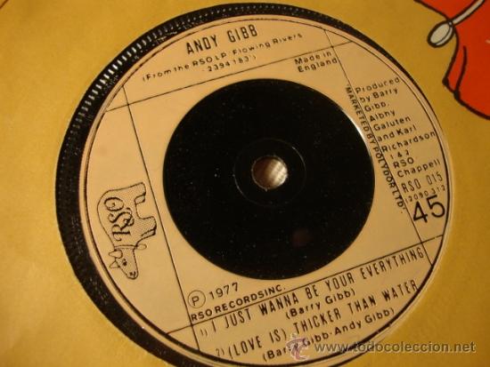 Discos de vinilo: Disco single ANDY GIBB THE  BEEGES - Foto 1