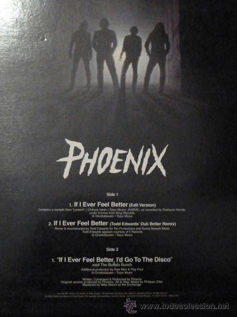 Phoenix If I Ever Feel Better Source Virg Buy Maxi Singles Pop Rock International Since The 90s At Todocoleccion