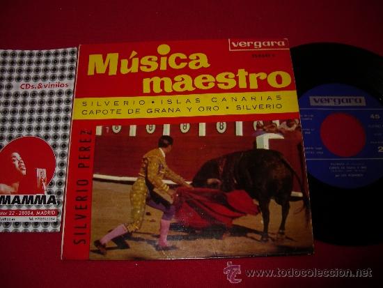Disques de vinyle: Musica  maestro               Pasodobles  Toreros                       EP