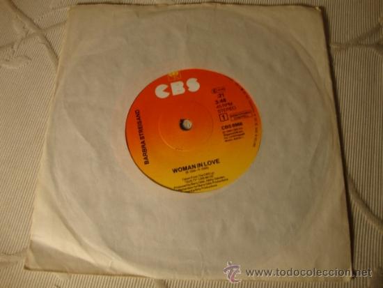Discos de vinilo: ANTIGUO DISCO SINGLE BARBRA STREISAND - Foto 2