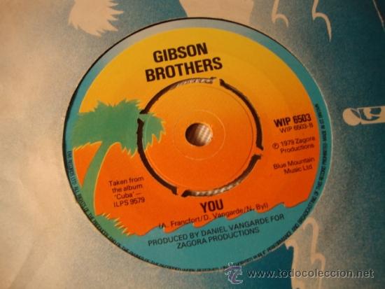 Discos de vinilo: ANTIGUO DISCO SINGLE GIBSON BROTHERS - Foto 1