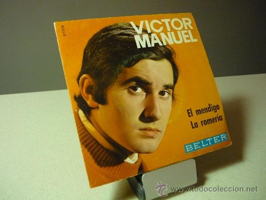Discos de vinilo: V&Iacute;CTOR MANUEL  EL MENDIGO LA ROMER&Iacute;A SINGLE - Foto 1